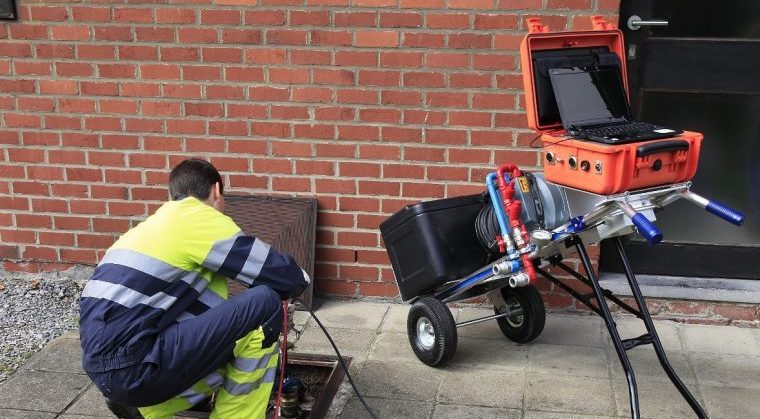 Trolley pour le contrôle d'étanchéité des cuves mazout ou cuve fioul